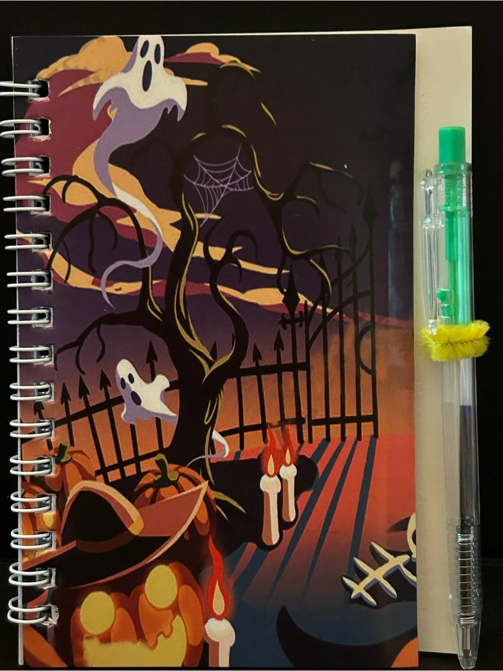 SET of (4) Four Halloween Designs 🎃 Medium Size Notebooks for Kids Party Favors